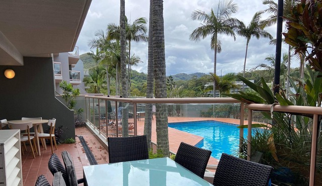 Lovely pool side 2 bedroom 2 bathroom unit in Pacific Bay Resort on the Beach.