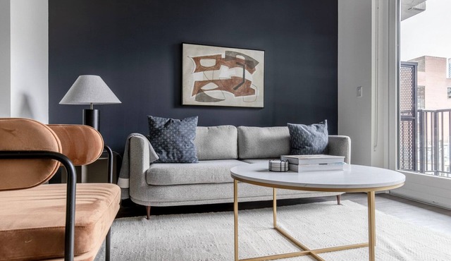 Lovely River North 1BR w/Grills, Terrace + Fire Pits, by Blueground