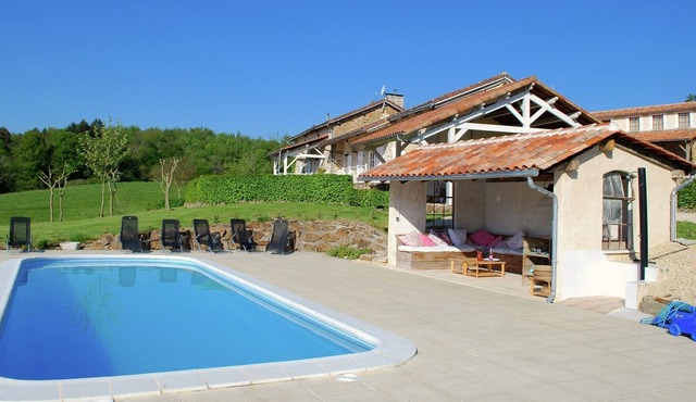 Lovely spacious cottage on a fine estate with a heated pool.
