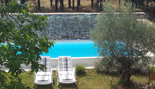 Lovely stone house for 6 people with pool and private space.