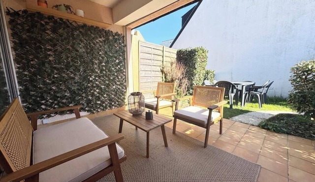 Lovely T2 - Terrasse & jardin - 50m des plages