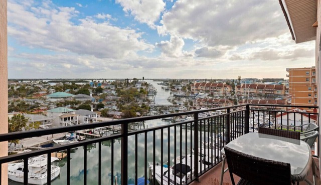 Lovely Water View Condo | Top Floor | Steps to Beach