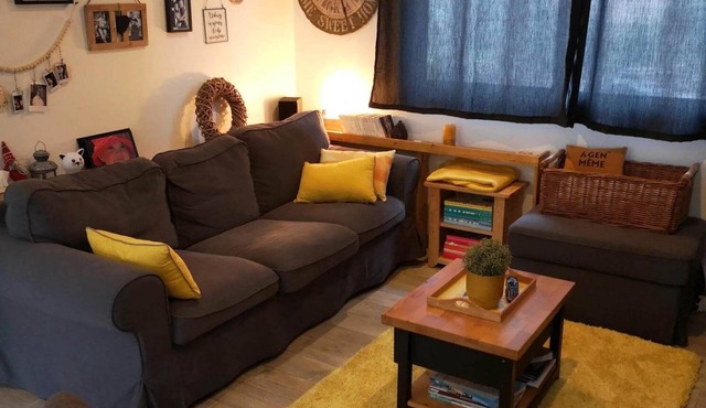 Lovely wooden house with swimming pool