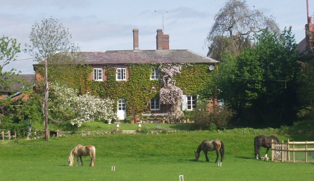 Lower Buckton House in country just 10 miles west Ludlow. Family, friends & pets