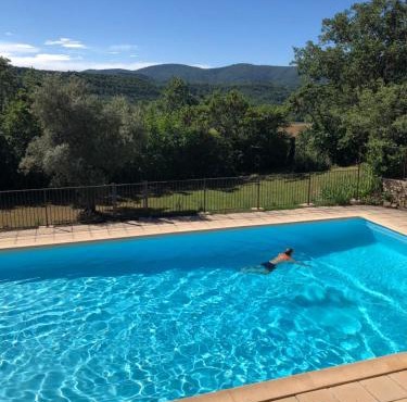 Luberon Provence Swimming pool Terrace View for 2