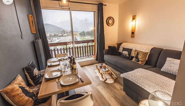 Lumineux Studio Rénové Avec une Magnifique vue Montagne