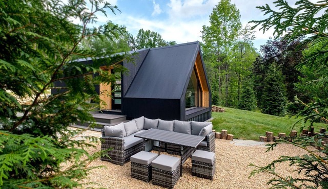 Luminous A-Frame Sanctuary near Pisgah National Forest in North Carolina