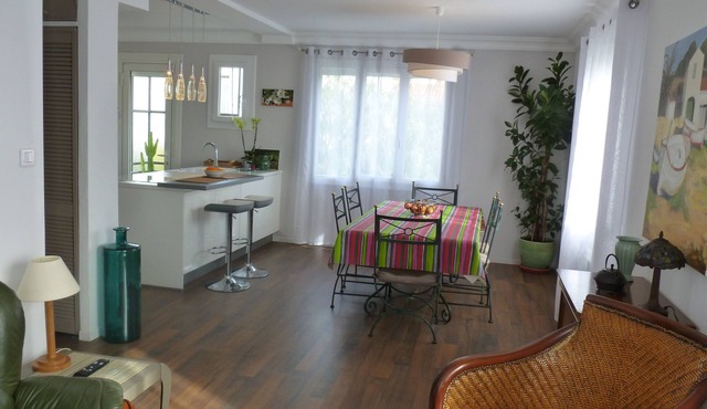 LUMINOUS APARTMENT WITH PRIVATE GARDEN (near shops, transport, park .)