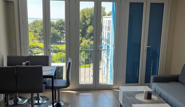 Luminous apartment with view of the lake - Refurbished, close to the airport (sleeps 6)
