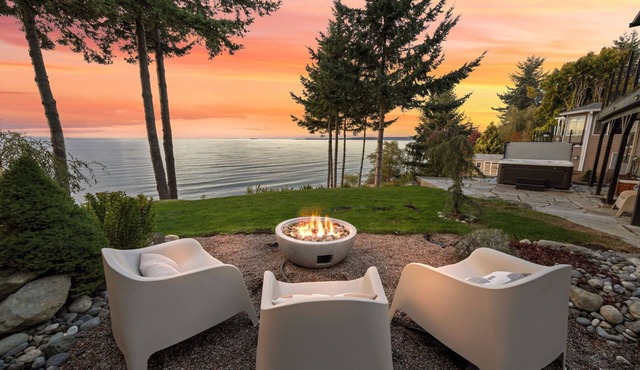 Lummi Bay Overlook by Gather: Bayview Home w/Hot Tub, Firepit & EV Charger