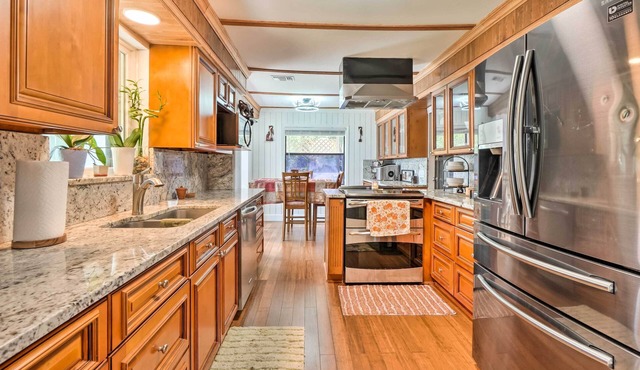 Lush Riverfront Escape w/Private Boat Dock!