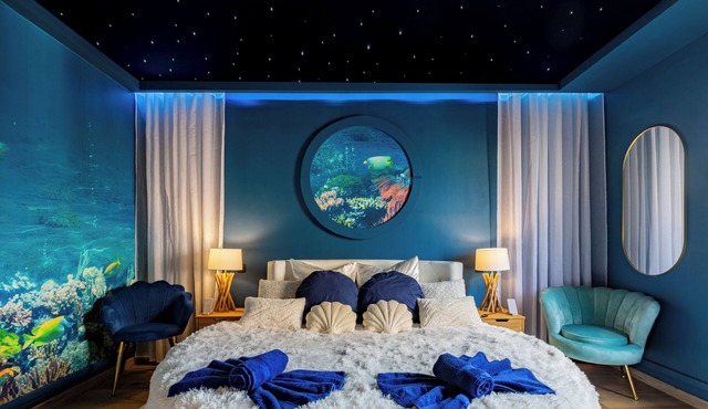 Luxe évasion - Round bed - Garage/parking - Starry sky - Netflix video projector