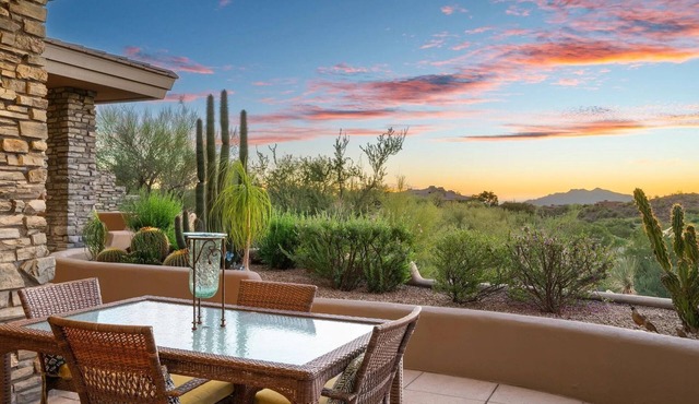 Luxe 2-Bedroom Villa with Epic Sunsets in Gated Desert Mountain