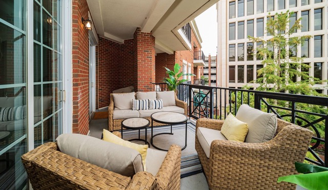 Luxe 2BR/2BA Condo 1 Block from Main St w/Balcony