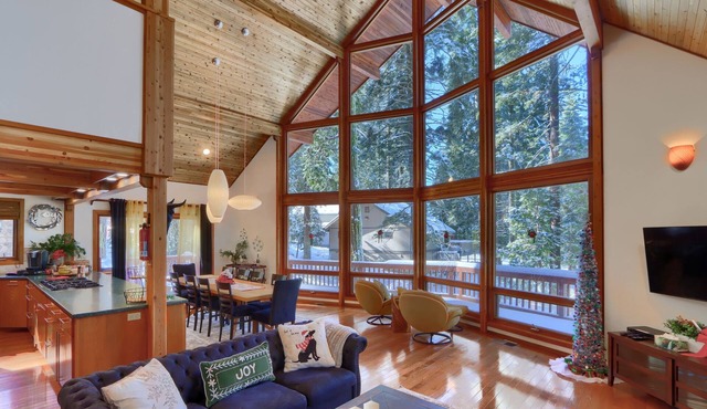 🌄 Luxe A-Frame Panoramic View Yosemite West Cabin - NEW AC and EV Charger🌄