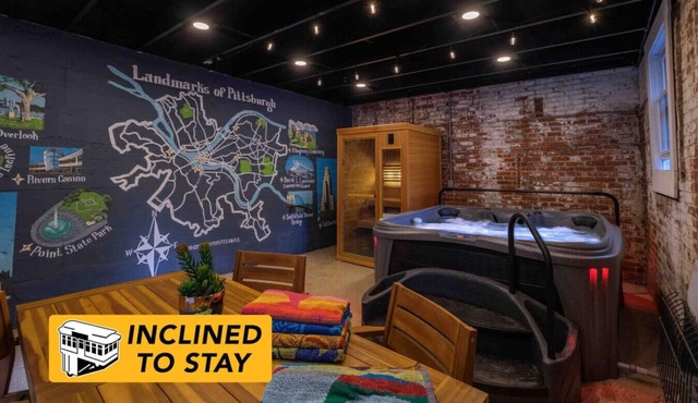 Luxe Campus Retreat with Sauna, Hot Tub, Home Theater. Park & Walk to PITT, CMU