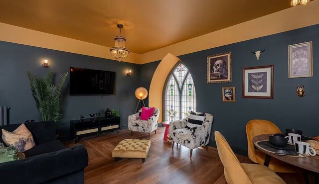 Luxe Chapel Apartment with Roll-Top Bath