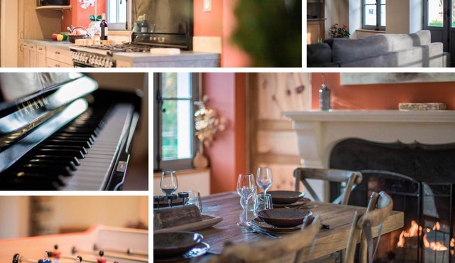 Luxe et tranquillité au vert: maison 6 chambres, piscine, proche du Mans, idéale familles et groupes - FR-1-410-361