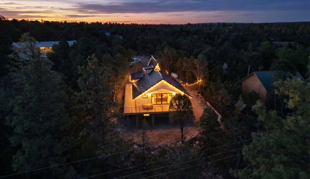 Luxe Forest A-Frame Escape w/Deck & Fire-Pit