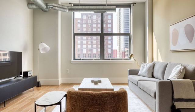 Luxe Jersey City 1BR w/Doorman, Gym & W/D, nr Shuttle, by Blueground
