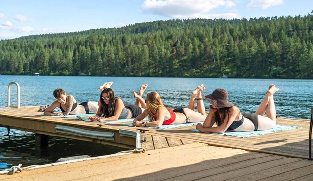 Luxe Lake Home | Hot Tub + Private Dock & Beach