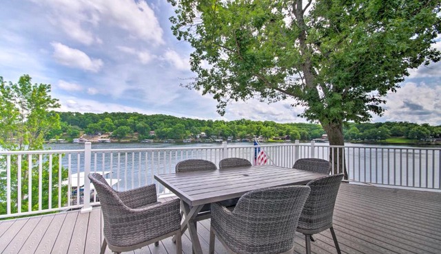 Luxe Lake Ozarks Getaway with Private Boat Dock