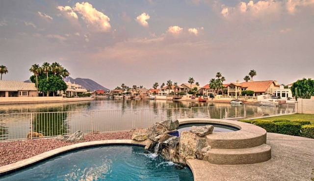 Luxe Lakefront Home w/Pool, Hot Tub, & Boat Dock!