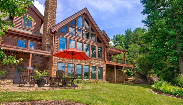 Luxe lakefront retreat with fishing dock, deck, firepit, patio & pool table