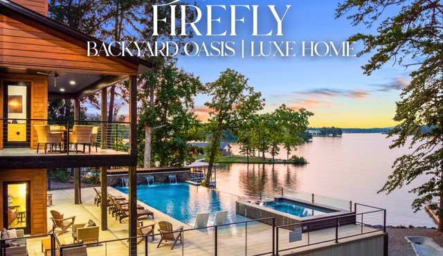 Luxe Lakefront | Sleeps 17 | Fireplace | Hot Tub