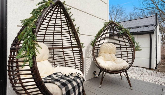 Luxe Lodges on Lake Erie ~ Emerald ~ Beach + Patio