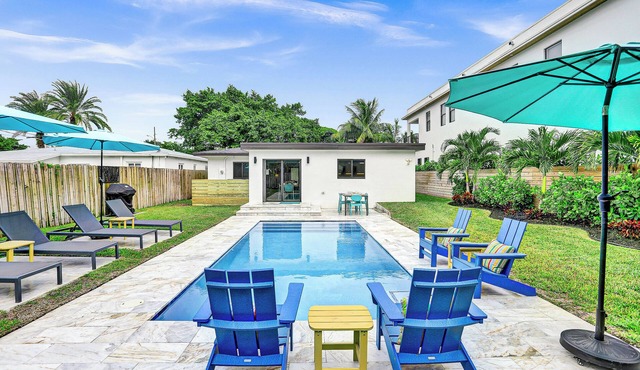 Luxe-modern heated pool home near FTL Beach, Las Olas Blvd & Wilton Manors