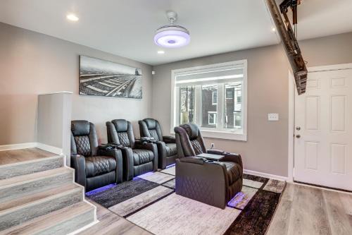 Luxe Philly Home with Indoor Jacuzzi and 100-Inch TV!