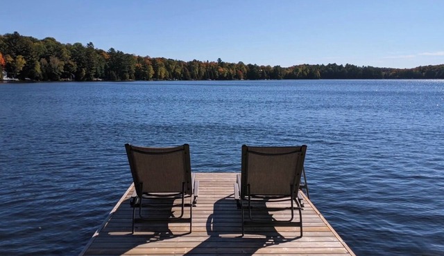 Luxe waterfront unit with a private dome
