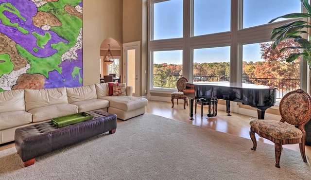 Luxe Waterfront Villa w/Theater, Pool & Boat Dock!