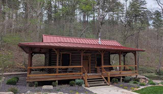 Luxery Craftsman 1-bedroom cabin in SERENE beauty with AC, high end kitchen/bath