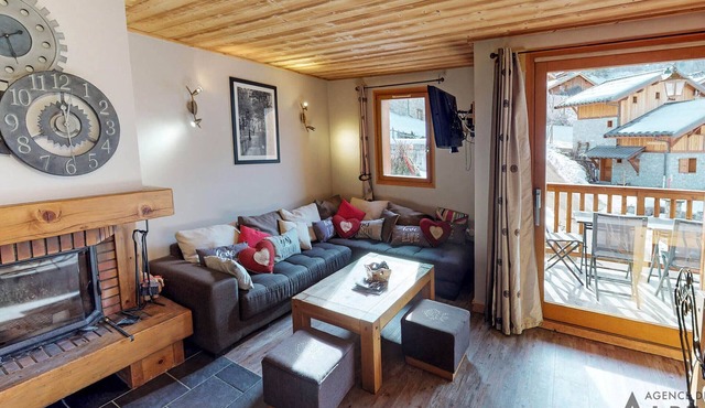 Luxurious 8-Bed Chalet with Sauna and Mountain Views in Quiet Village Setting
