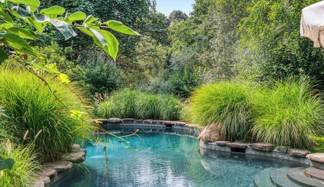 LUXURIOUS 2-HOME ESTATE COMPLETELY SECLUDED ON 8 ACRES; PROFESSIONALLY.