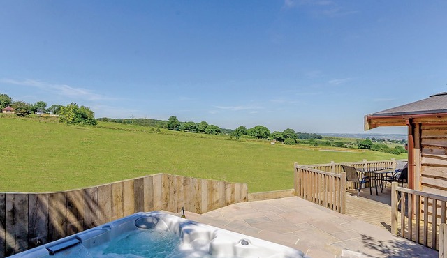 Luxurious and contemporary lodge with stunning countryside views.