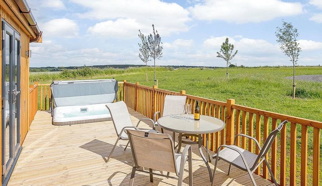 Luxurious and contemporary lodge with stunning countryside views.