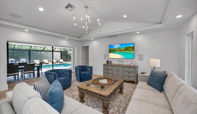 Luxurious Beach Home Retreat with Pool and Private Beach Access