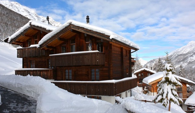 luxurious chalet with glorious glacier views