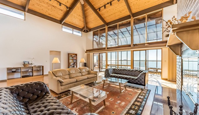 Luxurious home boasting ocean views, a sauna, pool table, and more