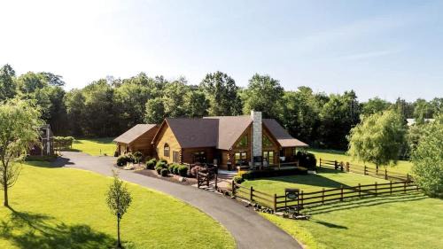 Luxurious Log Cabin with Game Room & Fireplace near Princeton in New Hope, Pennsylvania