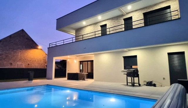 Luxurious modern villa with private pool