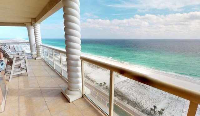 Luxurious Portofino Resort Condo, Panoramic Ocean Front Views, 8 Pools, Steps From The Beach!