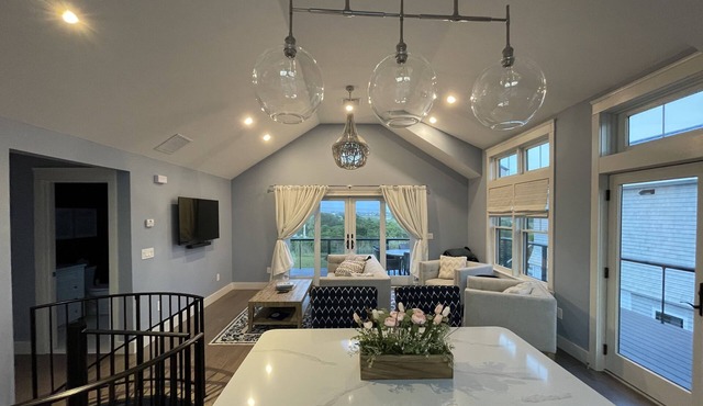 Luxurious property with 360 degree views and steps from the beach