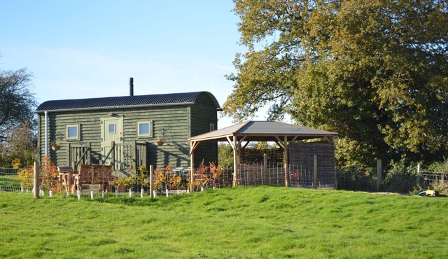 Luxurious Shepherd Hut, stunning panoramic countryside views in idyllic location