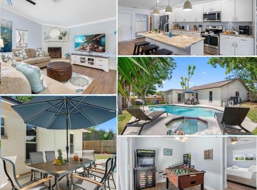 Luxurious Spa Retreat with Stunning Pool in Palm Harbor