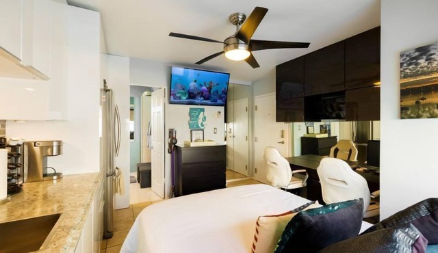 Luxurious Studio on the Beach with Full Office Amenities - Sleeps 2 -