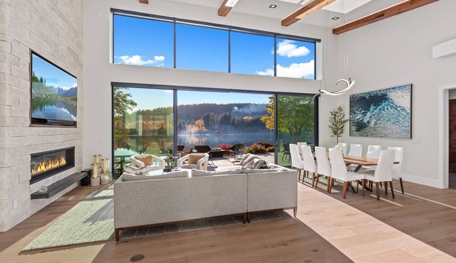 Luxurious waterfront estate on the Spokane River just minutes from CDA Lake
